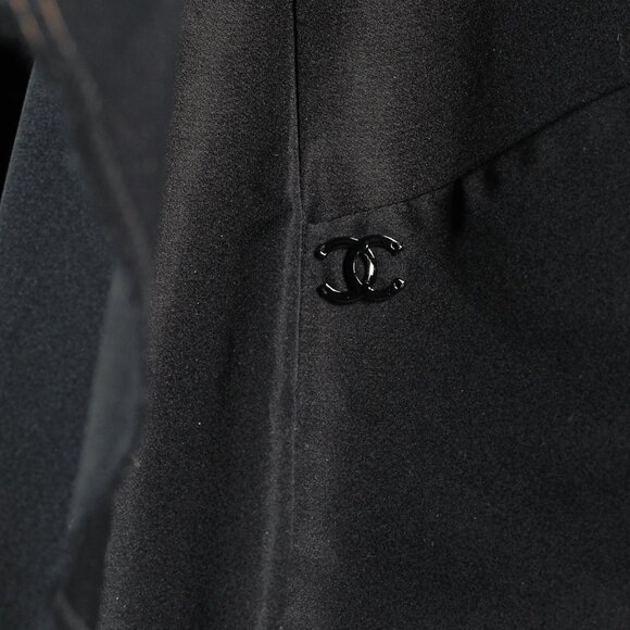 Chanel SS/06 RTW Runway Black Silk Taffeta Tie-Front Jacket - Picture 8 of 14